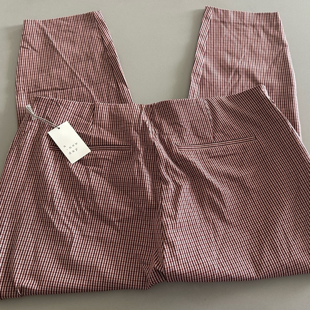 Women's Red Checkered Pants
